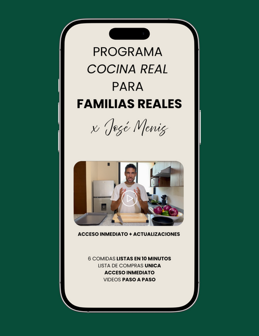 Programa Cocina Real - El sistema simple para dejar de improvisar con la comida.